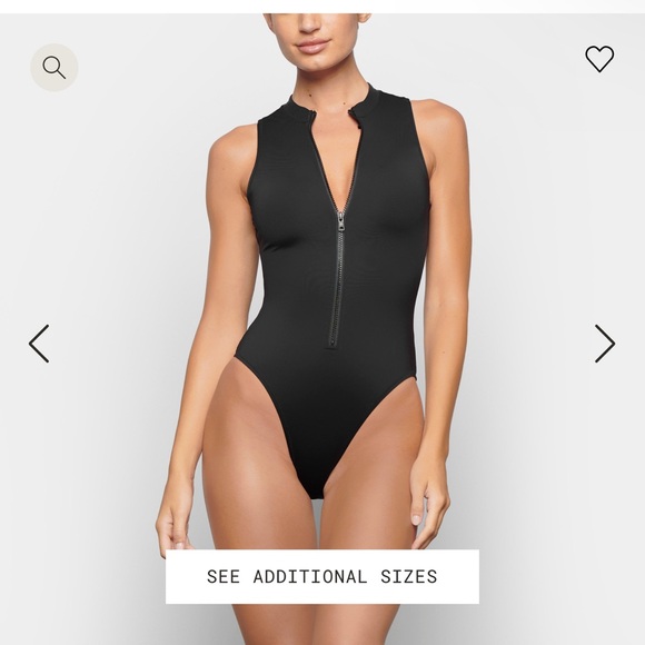 Skims ZIP FRONT SLEEVELESS ONE PIECE, size L, brand new - Picture 1 of 5